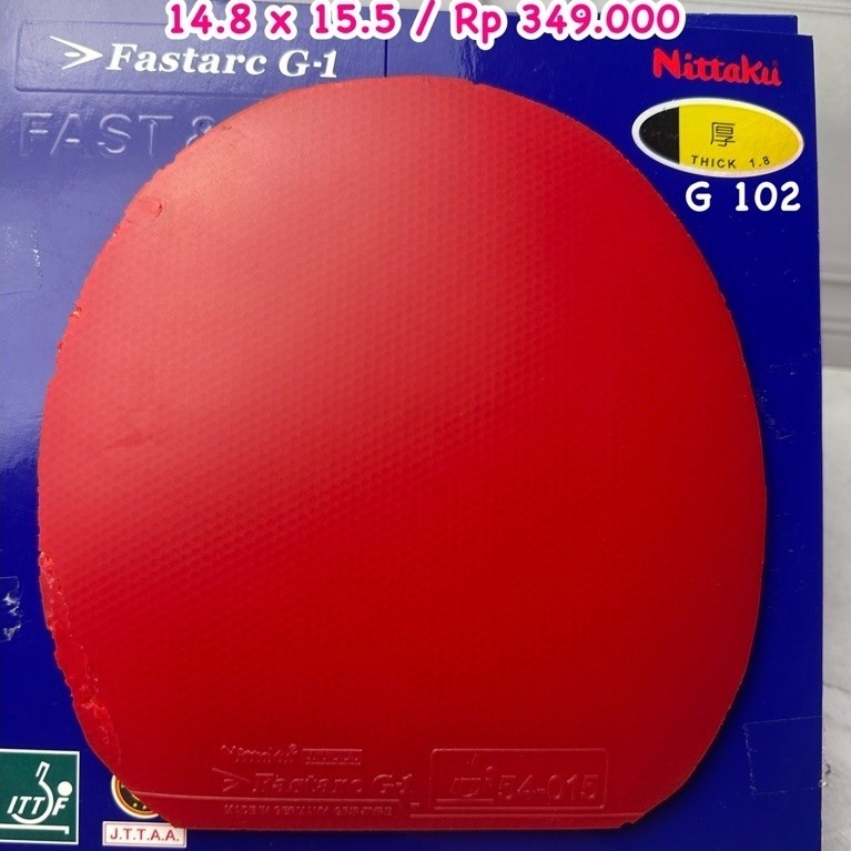 Promo second bekas karet bet bat tenis meja Fastarc G1 warna merah