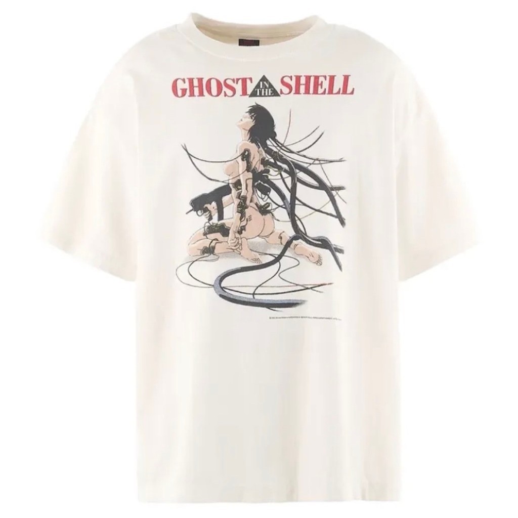 -Shirt / Tees Bootleg SAINT MICHAEL Ghost In The Shell White Colour (NEW) | Bootleg Anime | Bootleg 
