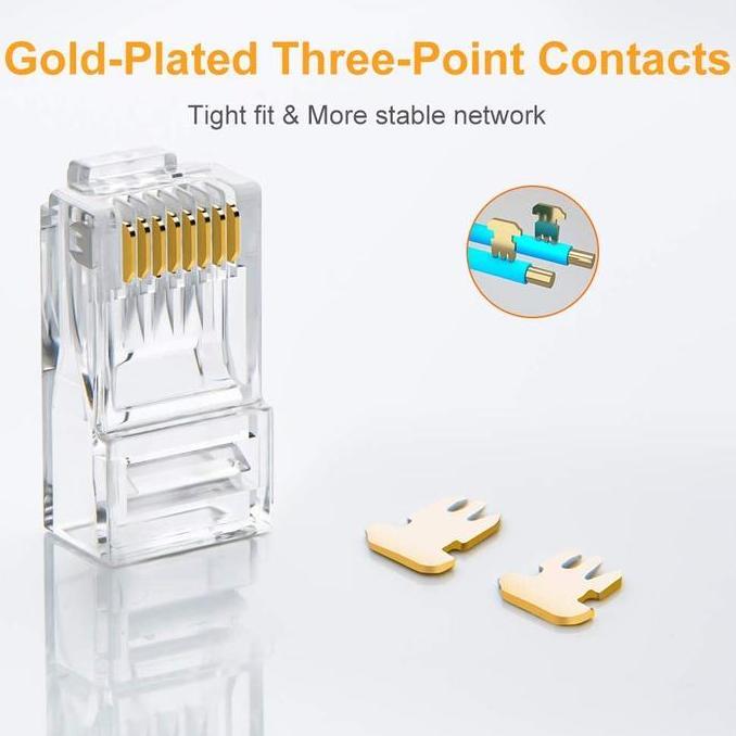 CONNECTOR RJ45 CAT 5 / KONEKTOR RJ45 / KONEKTOR MURAH / KONEKTOR CAT 5