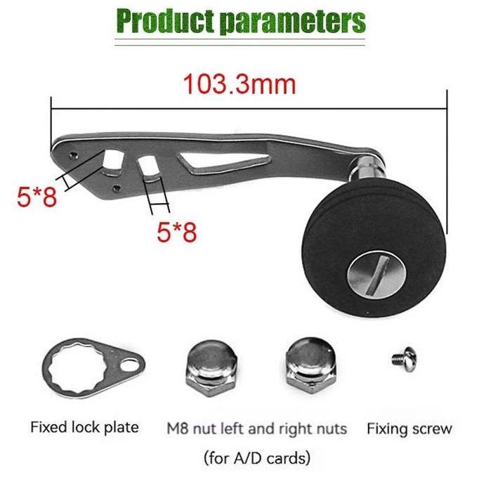Single Handle Reel BC EVA - Handle Jigging Baitcasting - Repair for Baitcasting DIY - Power Fishing 