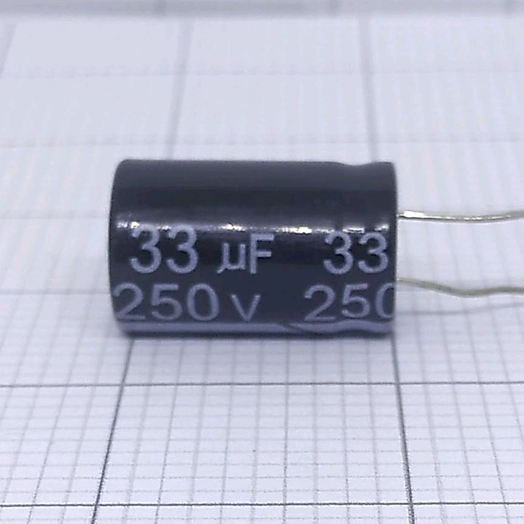 Elco 33uf 250v / Kapasitor Elco 33uf 250v / Elco 33 - 250V YUG