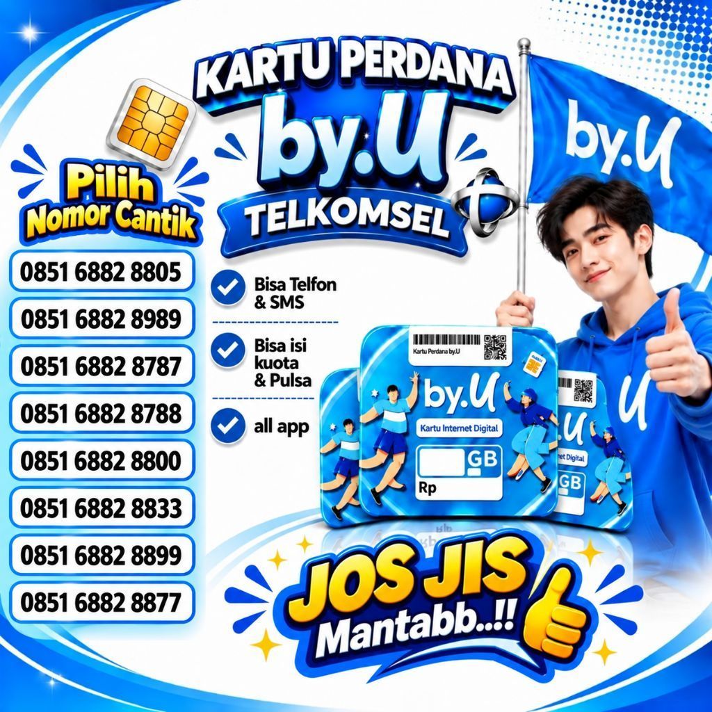 By.U Nomor Cantik Kartu Perdana By.U Selamanya Pilih Nomor Joss