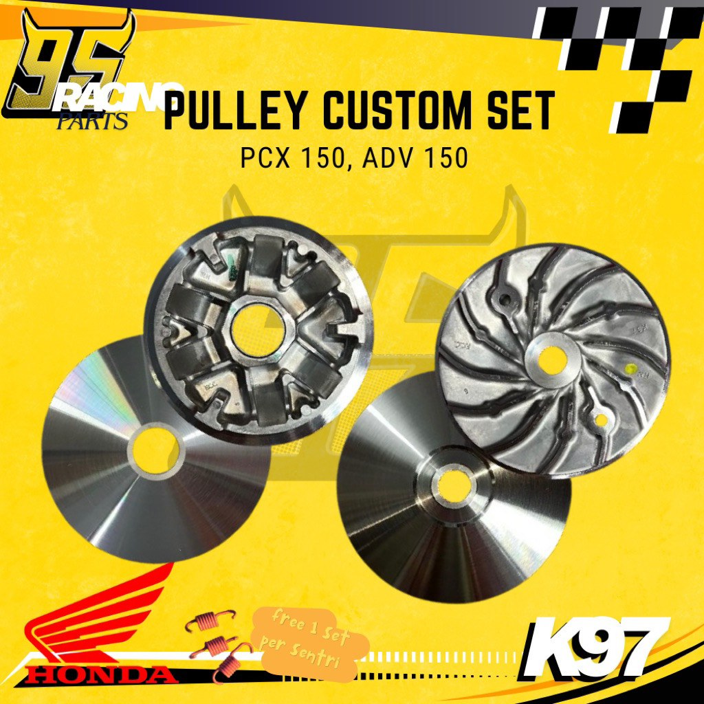 PULLEY RACING PCX,RUMAH ROLLER,PULLEY CUSTOM PCX K97,PULLEY RACING PCX/ADV150 CUSTOM SET