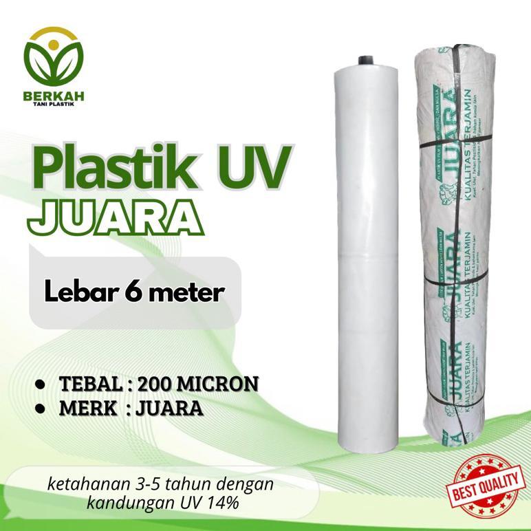 Plastik UV Lebar 6 Meter Tebal 200 Micron DISKON