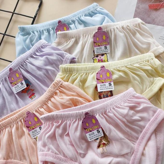DB237 - 1 Lusin CD Celana Dalam Anak Perempuan Sempak Anak Cewek
