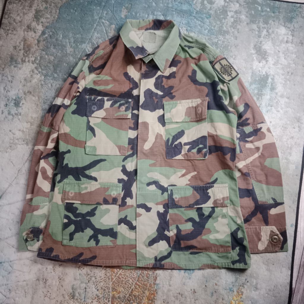 Kemeja Bdu woodland us army