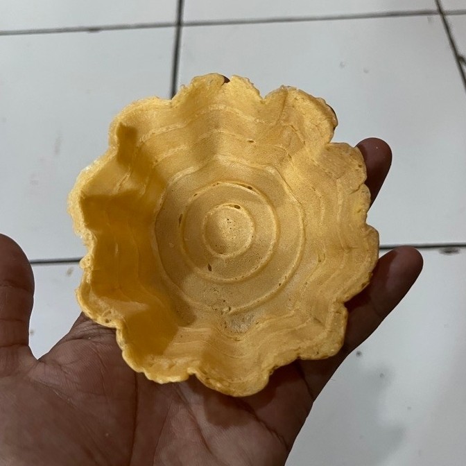Waffle Bowl Mangkok Es Krim Cone Wafel Mangkok Ice Cream Isi 10 Pcs Premium