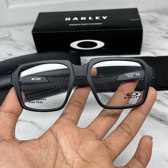 OAKLEY Miter OX8154 Original - Kotak Barrel Vintage Sport Pria Bisa Minus Kacamata  frame Lensa Phot