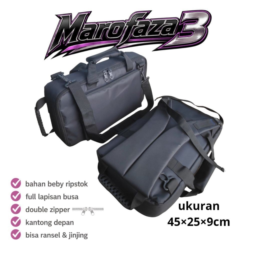 Marofaza 3 Tas Efek Gitar Korg AX1500G 45x25x9cm Tas Pedal Gigbag Softcase Effect Pedal Tas Efek Mus