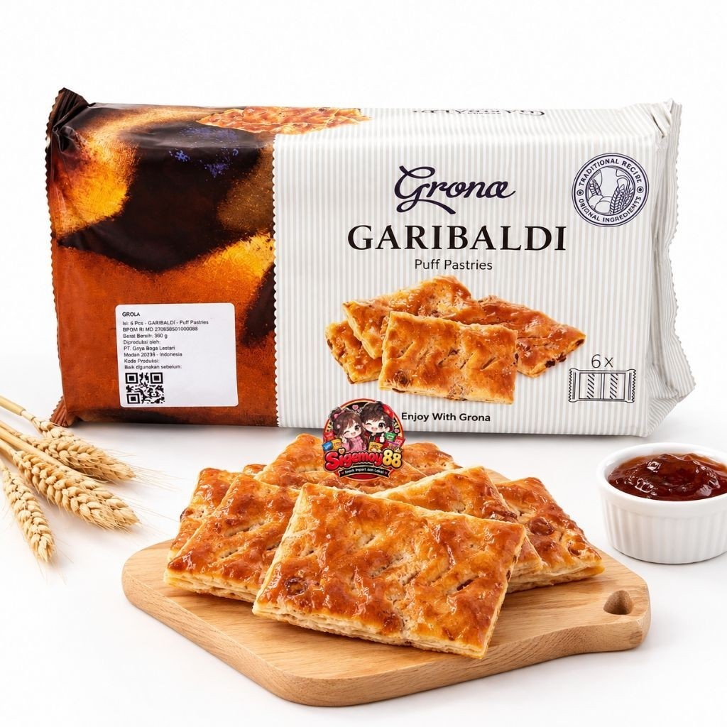 PROMO GRONA GARIBALDI PUFF PASTRIES 354GR  PAI PASTRY ISI KISMIS