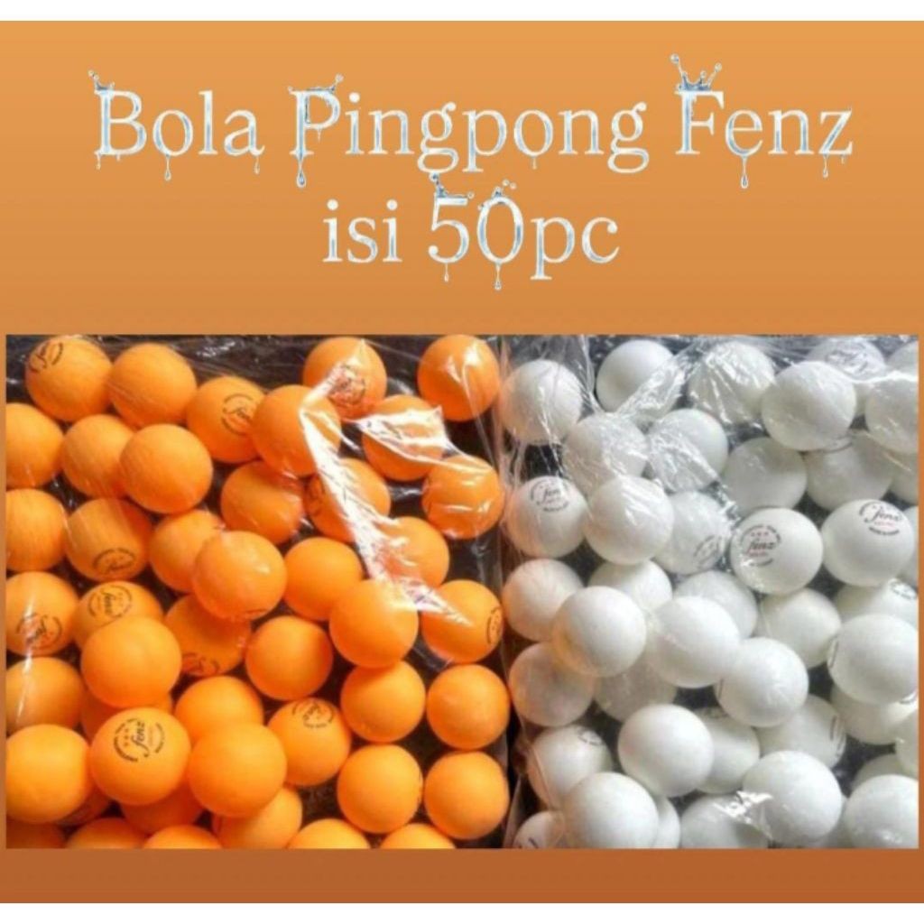 50PCS-BOLA PINGPONG FENZ