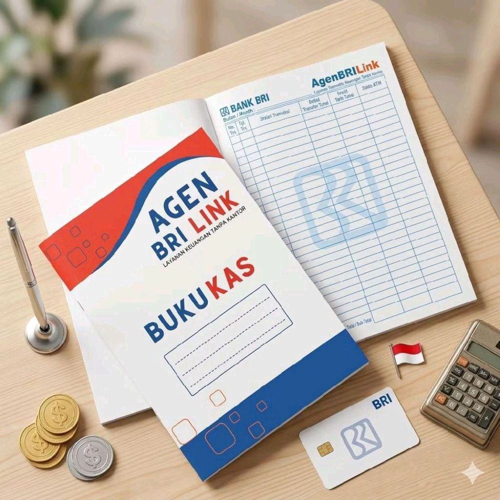 BRI Link Buku Catatan Transaksi Agen Brilink & BUKU CATATAN TRANSAKSI AGEN BRILINK / BUKU KAS BRILIN