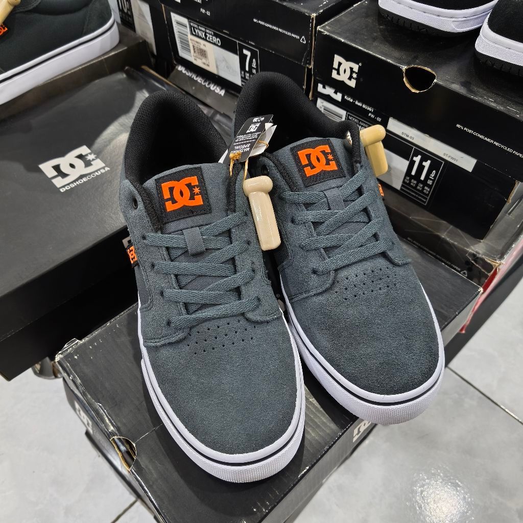 Sepatu DC Anvil Grey Black Original