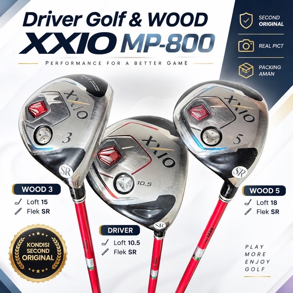Stick Golf Driver Wood XXIO MP-800 Bekas Original