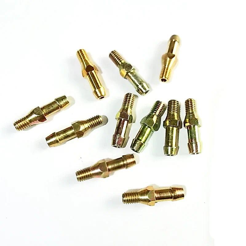10pcs M6 CNG Injector Rail Cylinder Intake Head CNG Pressure Reducer Inlet Head