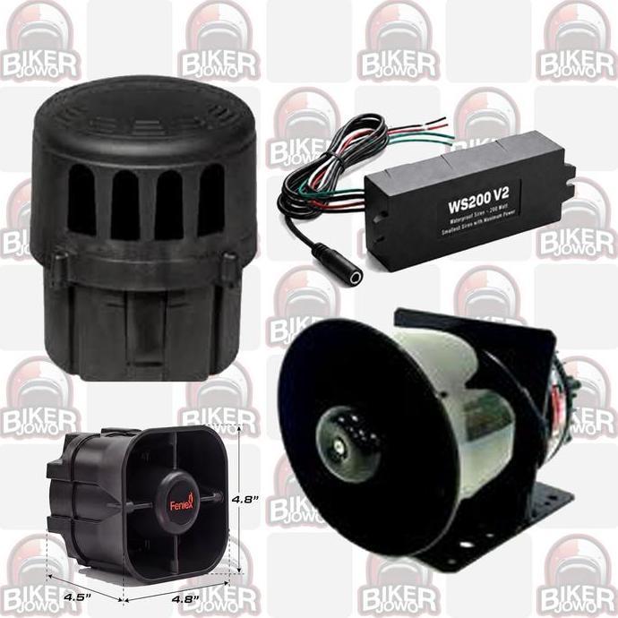 TERBARU Sirine Motor Whelen Speaker Modul Low Freq Hammer Toa Sirene Siren Strobo Moge Mobil
