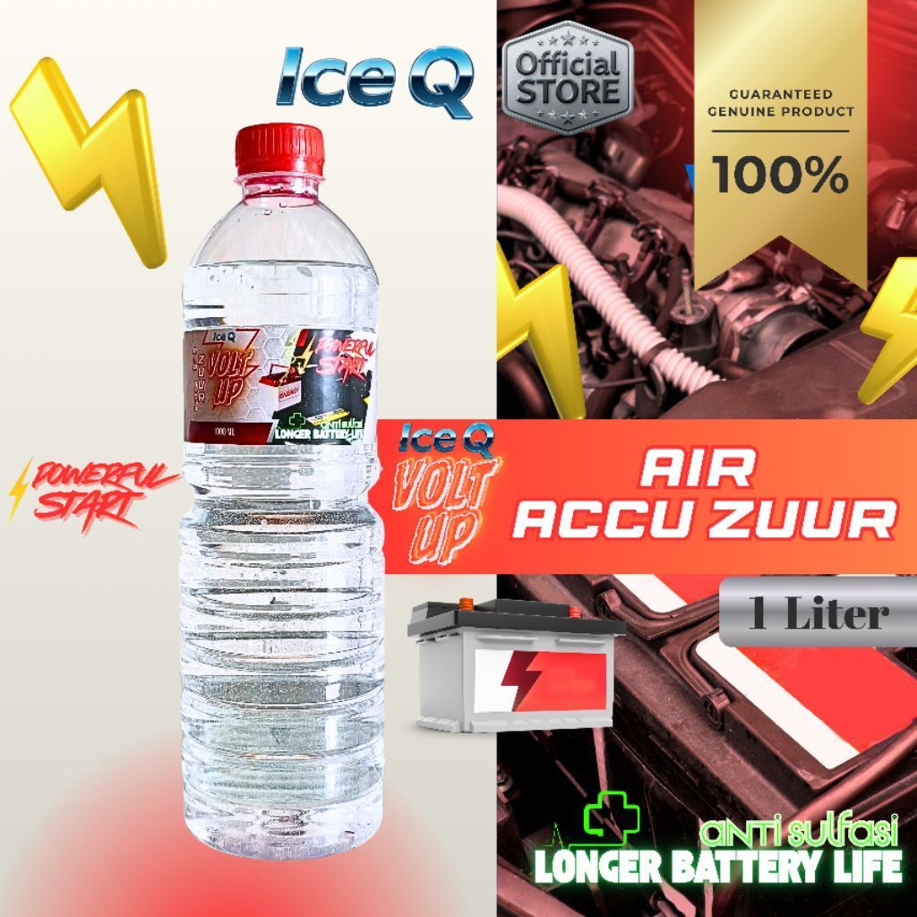 Air aki Zuur 1Liter Original Termurah
