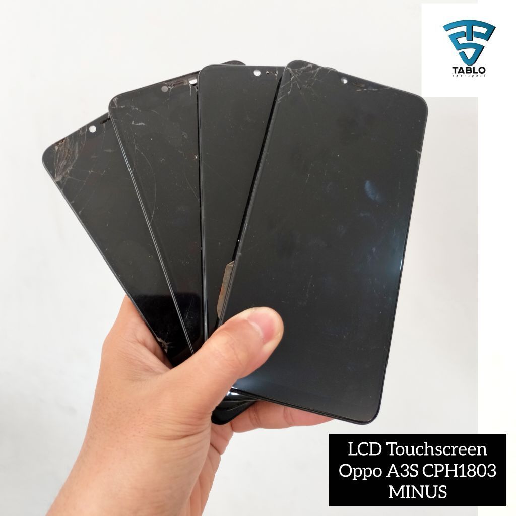 Lcd plus frame Oppo A3S CPH 1803 tompel normal