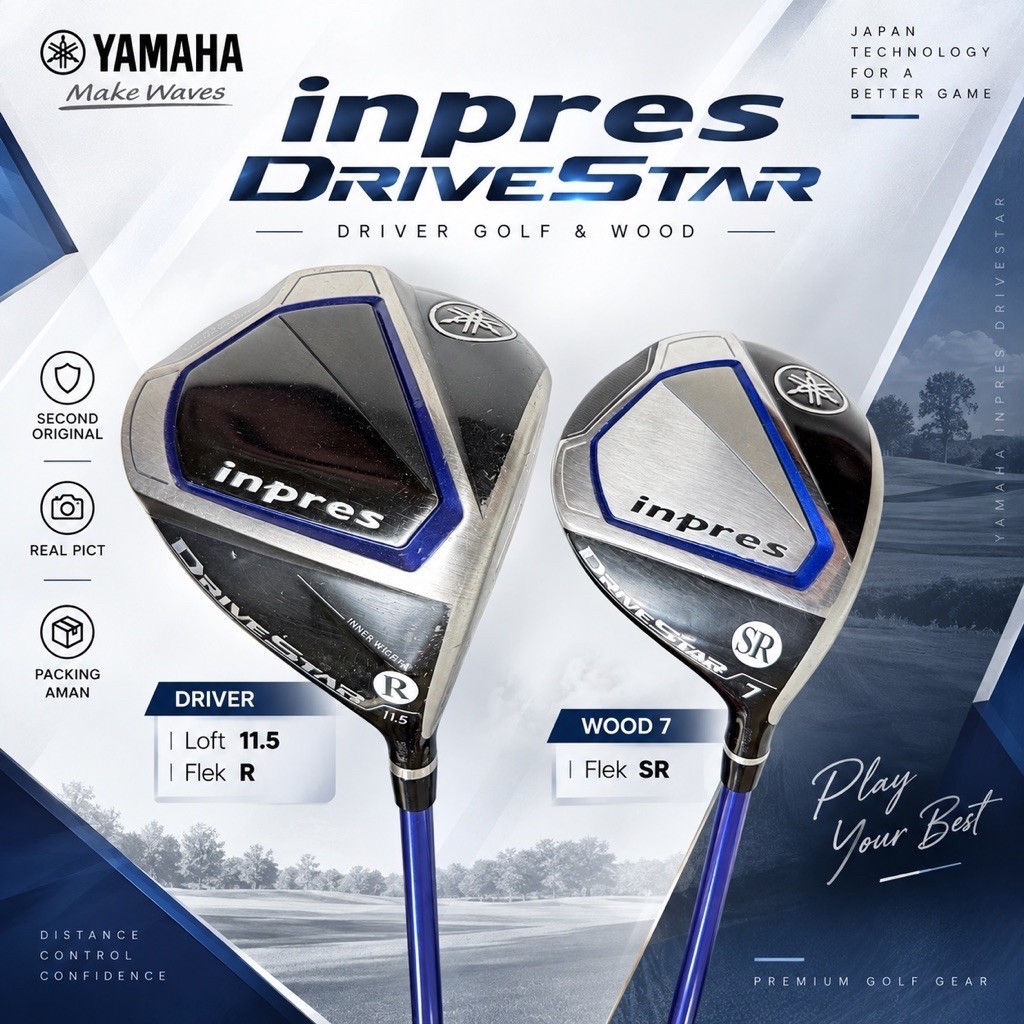 Stick Golf Driver Wood Yamaha Drivestar Bekas Original