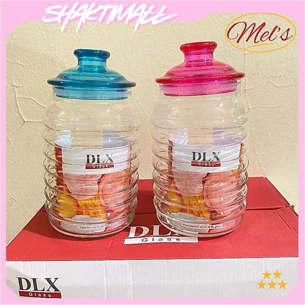 Toples Kaca Nuri Dlx 6 Pcs Tutup Warna-Warni Terlaris