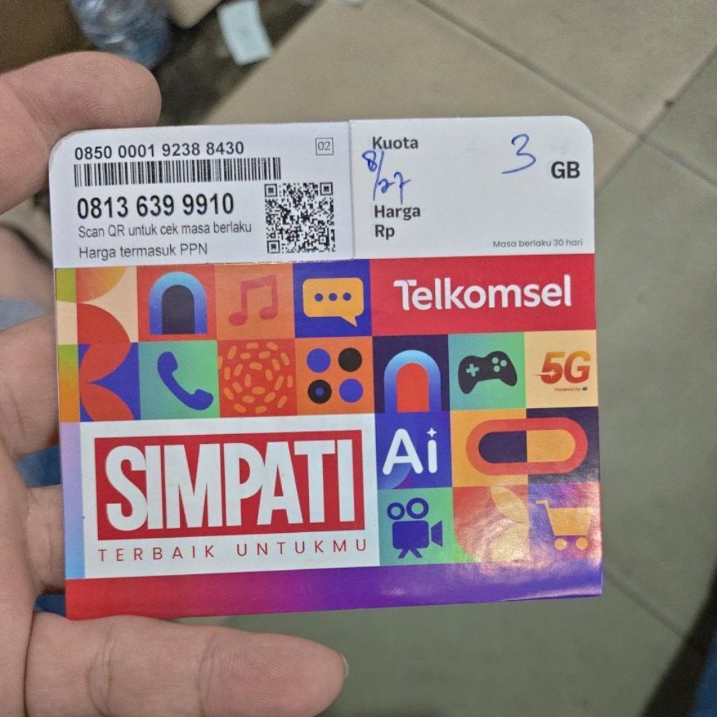 NOMOR CANTIK SIMPATI 11 Digit 3GB o8136399910