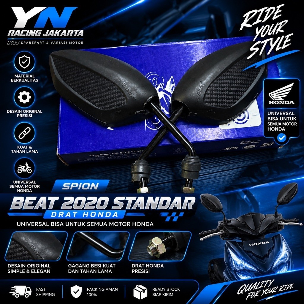 SPION MOTOR MODEL BEAT DELUXE 2020-2025 DRAT HND UNIVERSAL BISA SEMUA MOTOR HND SPION HONDA BEAT 202