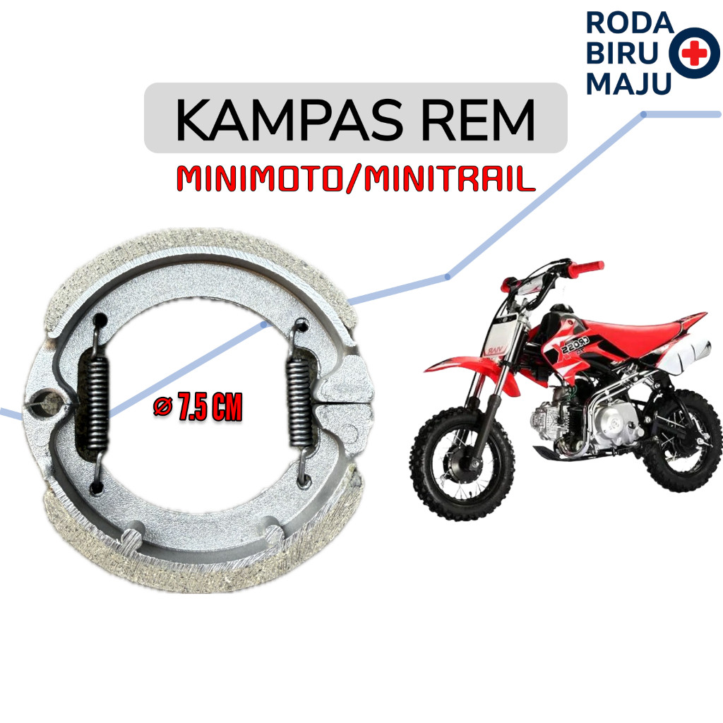 Kampas Rem Mini Trail Viar Cross X 70 CC Minimoto CRF 50 TTR 50