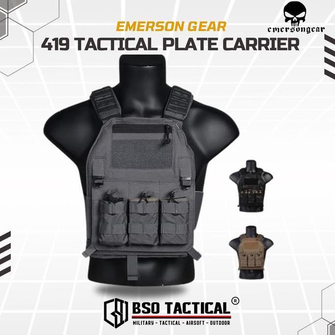 NEW Rompi Tactical Emerson Gear 419 Style Plate Carrier Outdoor Vest ORIGINAL