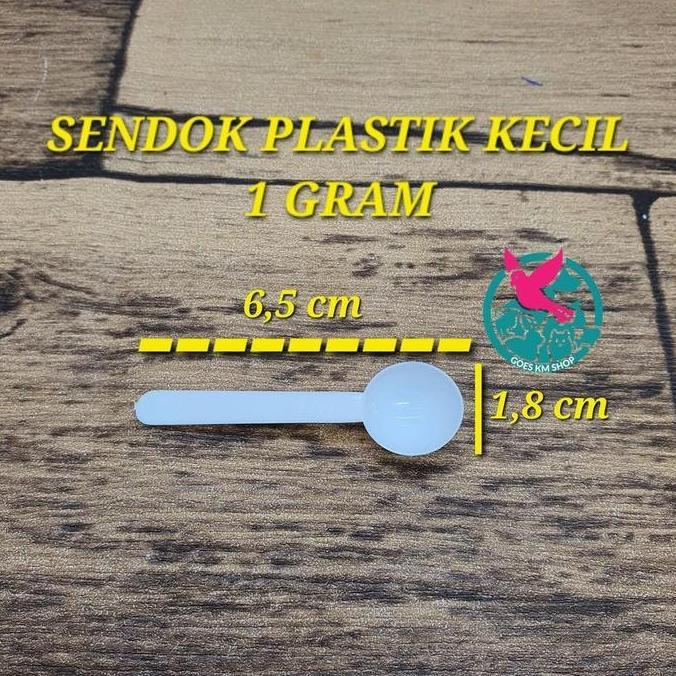 Min.10 pcs SENDOK TAKARAN KECIL SENDOK PLASTIK 1 GRAM SENDOK TAKAR OBAT POWDER