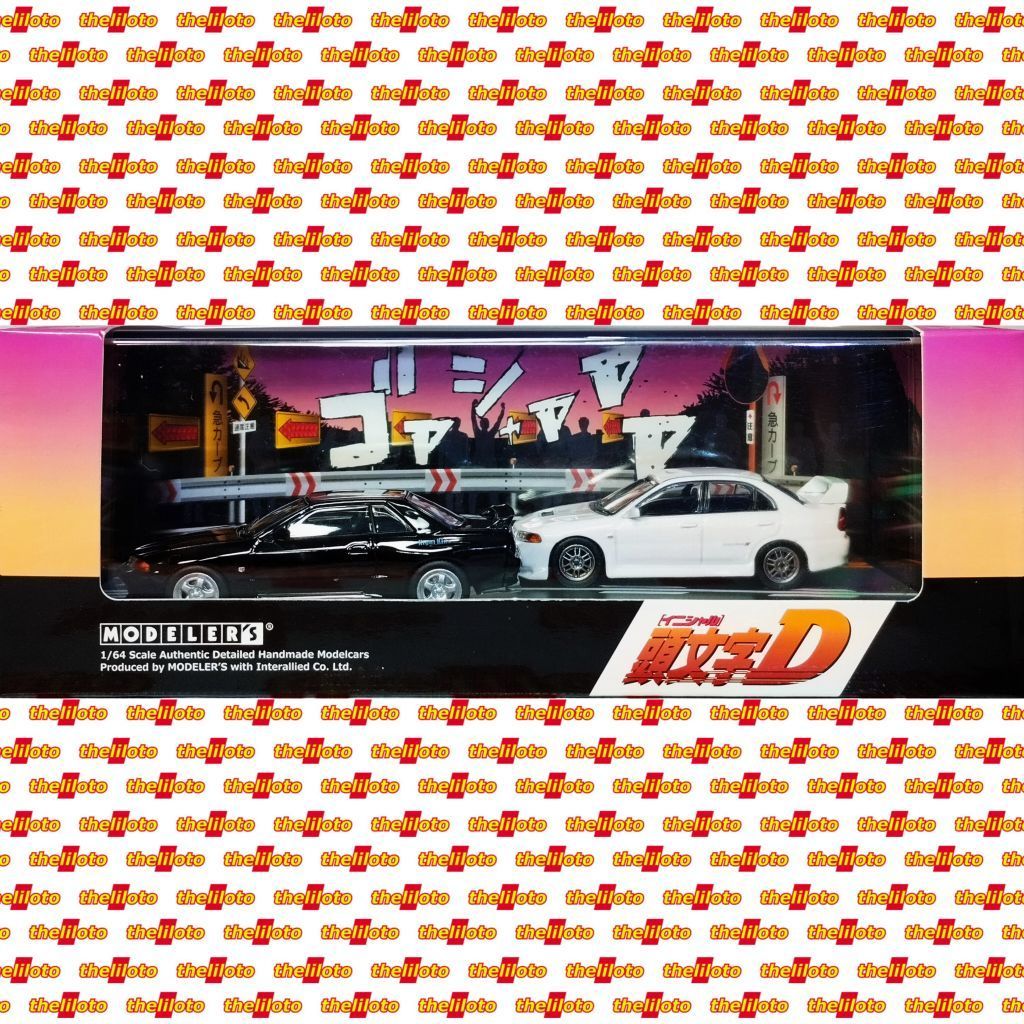 MODELERS INITIAL D 1:64 MODEL CAR SET VOL 18 TAKESHI NAKAZATO NISSAN SKYLINE GT-R GTR BNR32 R32 SEIJ