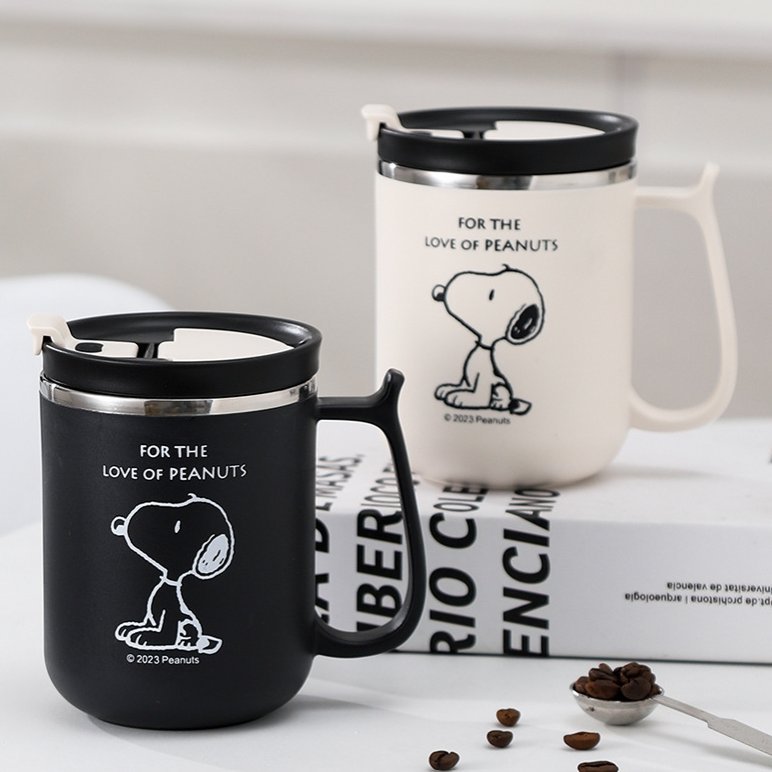 Snoopy Mug Stainless Vacuum Tahan Panas Dingin
