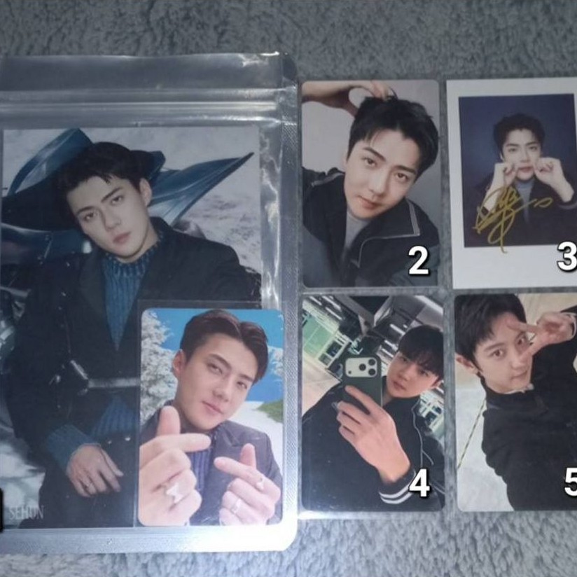 PHOTOCARD OFFICIAL CHANYEOL BIG SMINI SEHUN MD SMCU MAGAZINE VARSITY