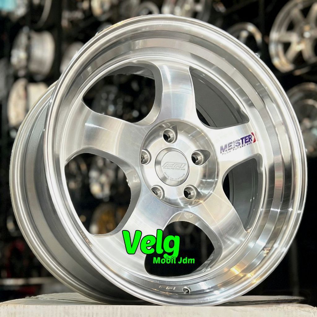velg racing r18 MEISTER X1 FLOW FORMING DENGAN lebar 8,5 pcd 5X114,3 velg mobil ring 18 pnp untuk In