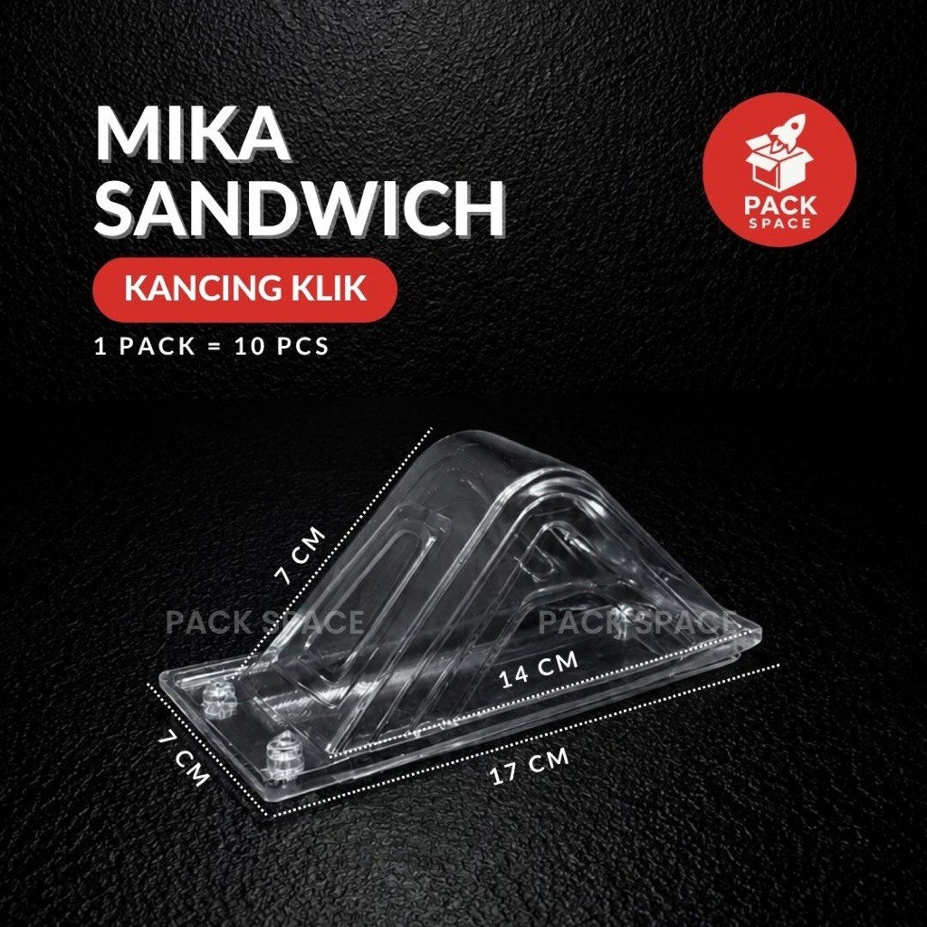 (10 PCS) Mika Sandwich Roti Segitiga / Mika Sando / Mika Roti Bakar Roti Lapis