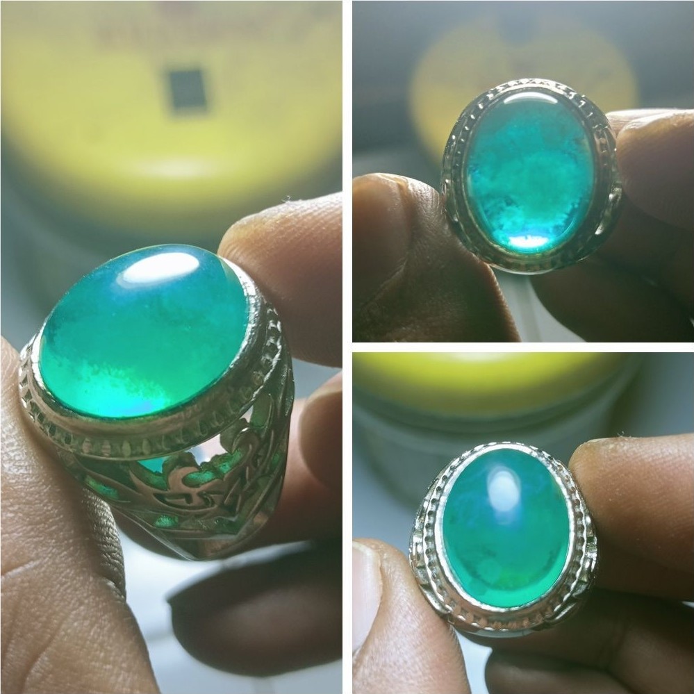 Batu cincin jambrut Zambia X42
