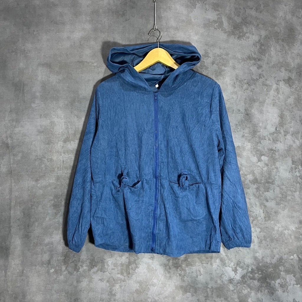 Baju korduray murah blue vintage original second preloved wanita 362