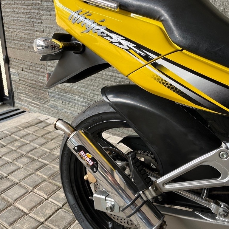 Second Knalpot AHAU Ninja R standar L 39 stainless