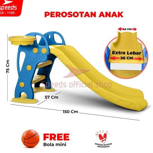 Speeds Mainan Perosotan Anak 2In1 Mainan Seluncuran Plastik Prosotan Kuda Kudaan Prusutan 001M1105