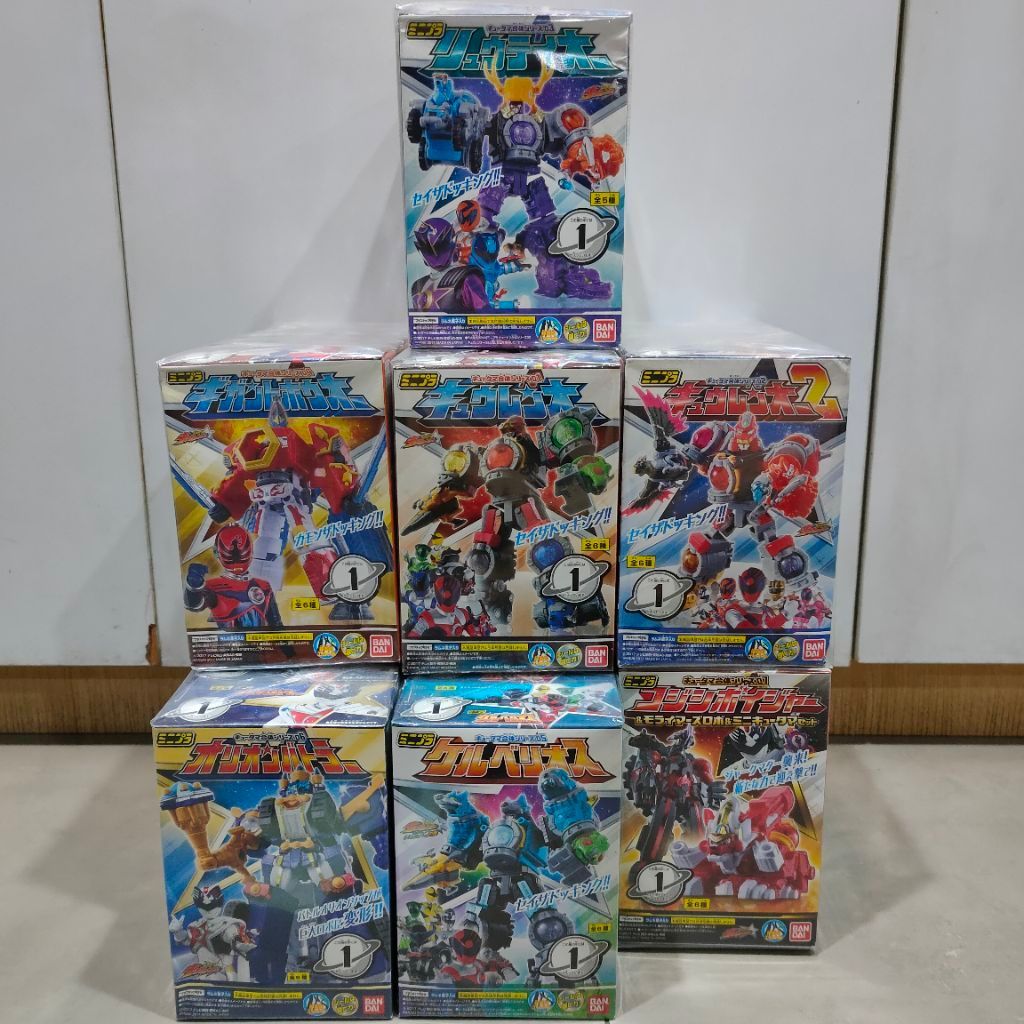Minipla Mini Pla Kyuranger Lengkap Set