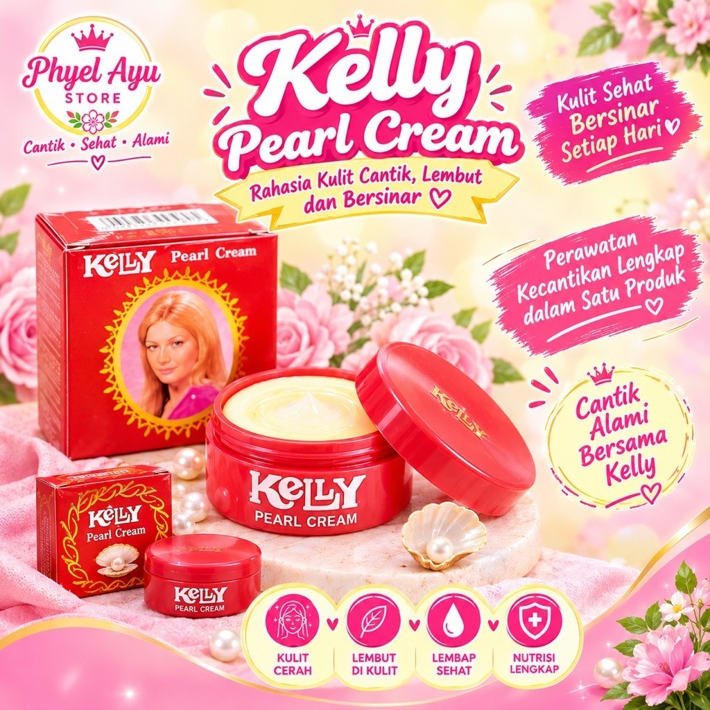 ORIGINAL Kelly Pearl cream 15gr/Kelly arab / Kelly Asli Murah