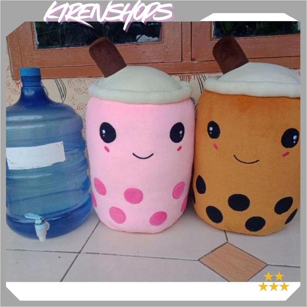 Boneka Boba Jumbo 60cm/Boba Milk Tea Isi Padat Cod