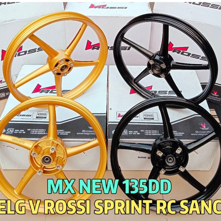 VELG/PELAK RACING V ROSSI SPRINT RC SANCA MODEL RCB PNP JUPITER MX NEW 135 DOUBLE DISC/MX NEW 135 DD