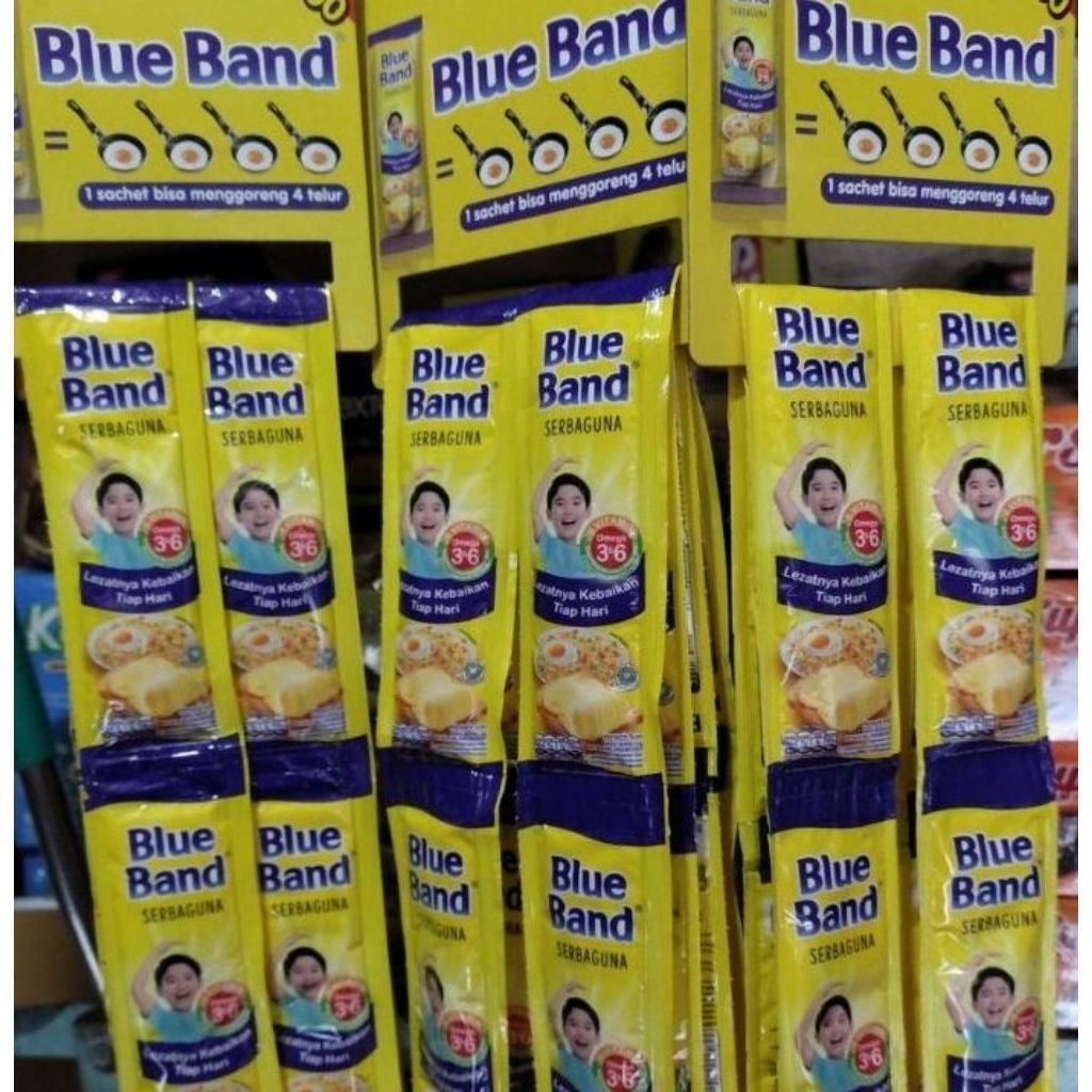 1 Renceng isi 6 Margarin Serbaguna Blue Band 20g - Praktis, Lembut, Serbaguna