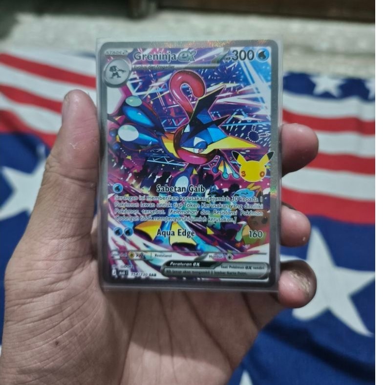 kartu pokemon anniversary 30 th pokemon greninja ex SAR