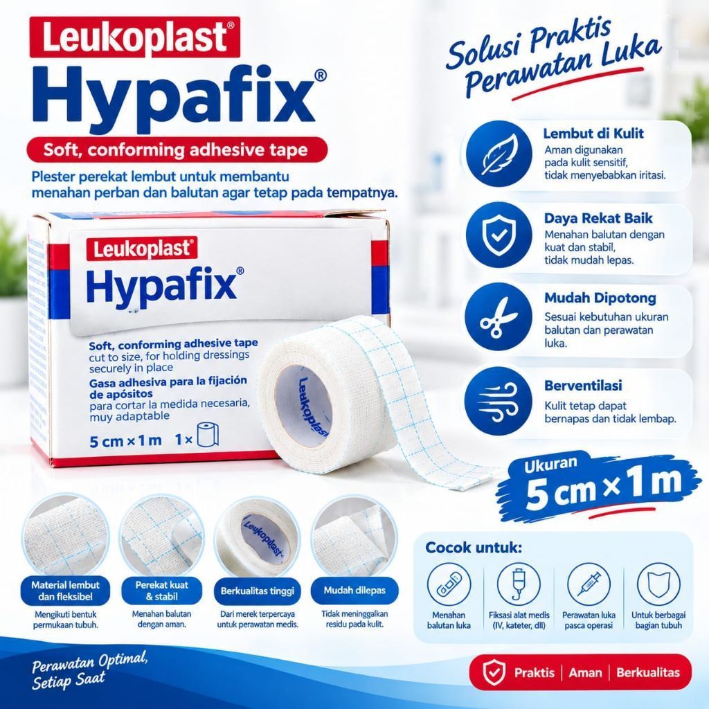 Hypafix 5cm x 1m Plester Luka Anti Air