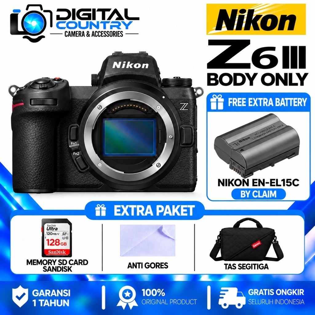 NIKON Z6 III BODY ONLY / NIKON Z6 MARK III BODY ONLY / NIKON Z6 III BODY ONLY MIRRORLESS CAMERA