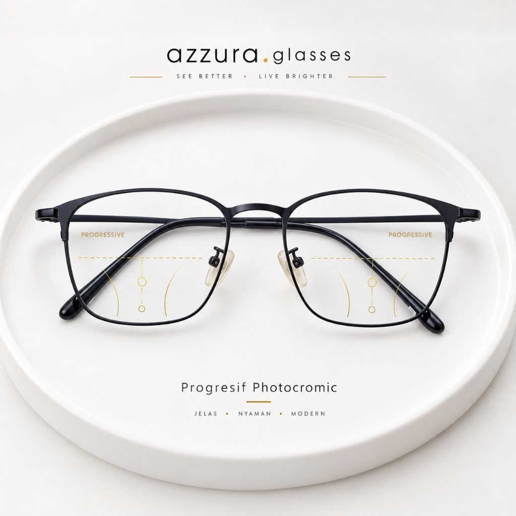 Kacamata Progressive Photocromic pria & wanita 2047