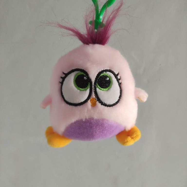 Boneka gantungan kunci/ gantungan tas/ bag charm angry birds hatclings zoe original