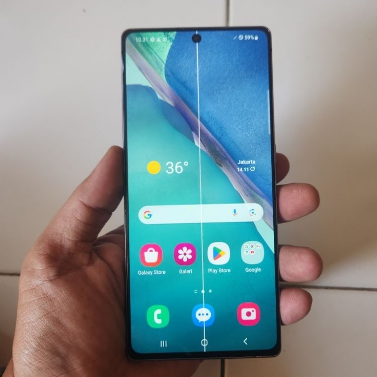 LCD Samsung Note 20 ori copotan