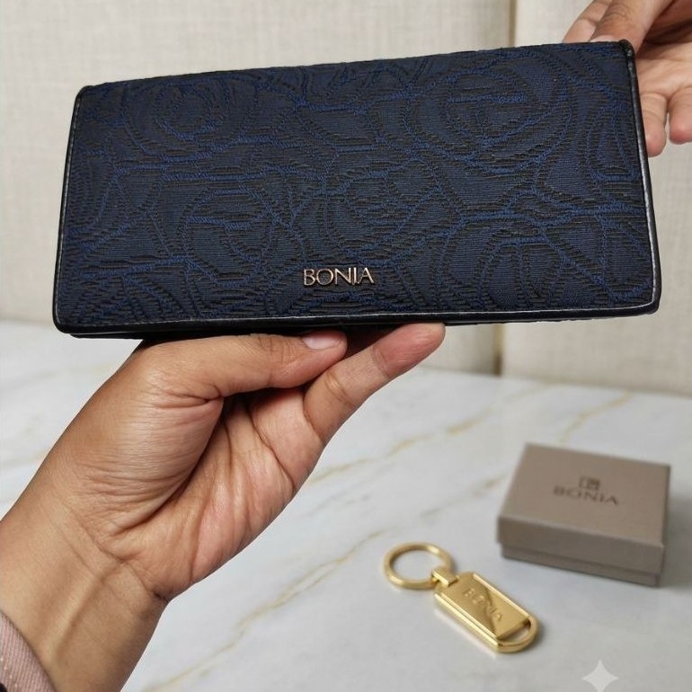 Dompet Wanita Bonia Canvas Kulit